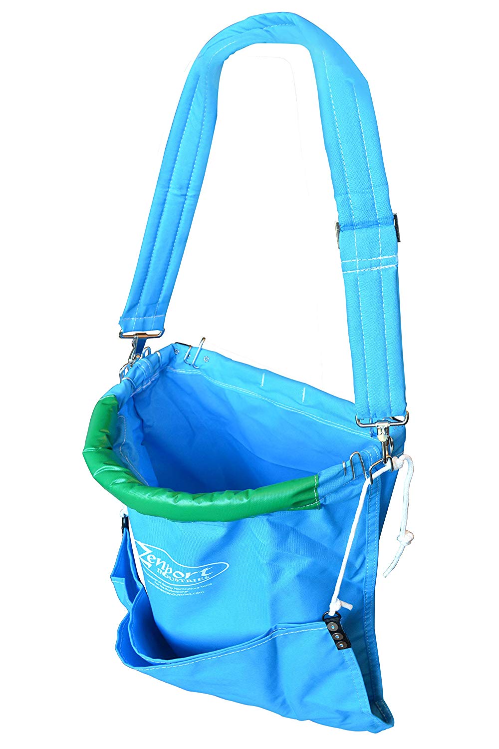 Bolsa de recolección de frutas Zenport AG411 AgriKon 40-Pound Sling Soft Shell para recolectar frutas de cosecha, peras/manzanas