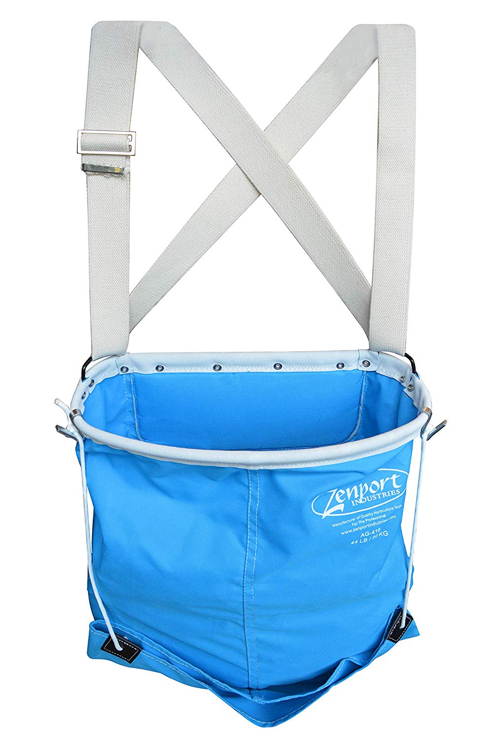 Zenport AG416 Bolsa para recoger fruta AgriKon con estructura suave de borde de alambre de 44 libras para cosecha de frutas, per