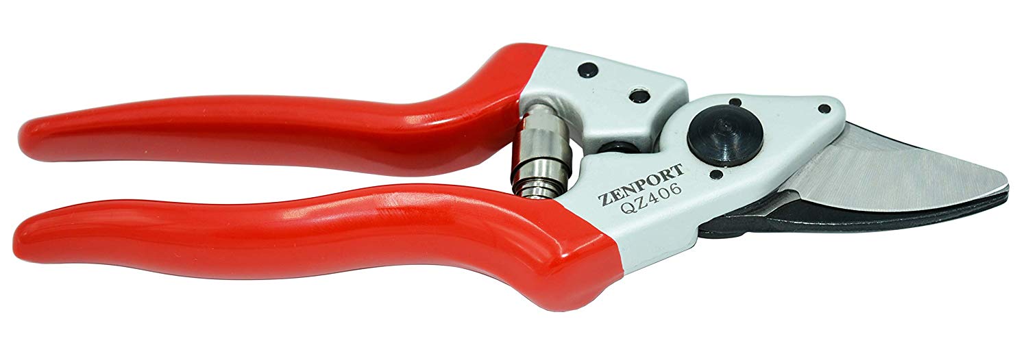 Zenport Pruner QZ406 Small Professional, .8-Inch Cut, 7.25-Inch Long